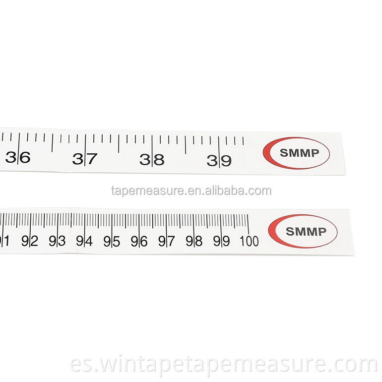 Cinta métrica sintética médica a prueba de agua impresa con logotipo de 40 pulgadas, papel de 1 m